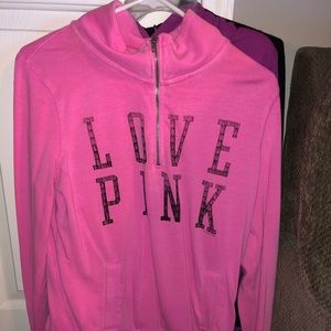 VS Pink half zip